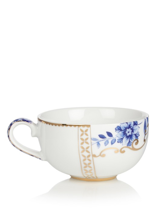 Pip Studio Royal White espressokop en schotel 12,5 cl - detail wit