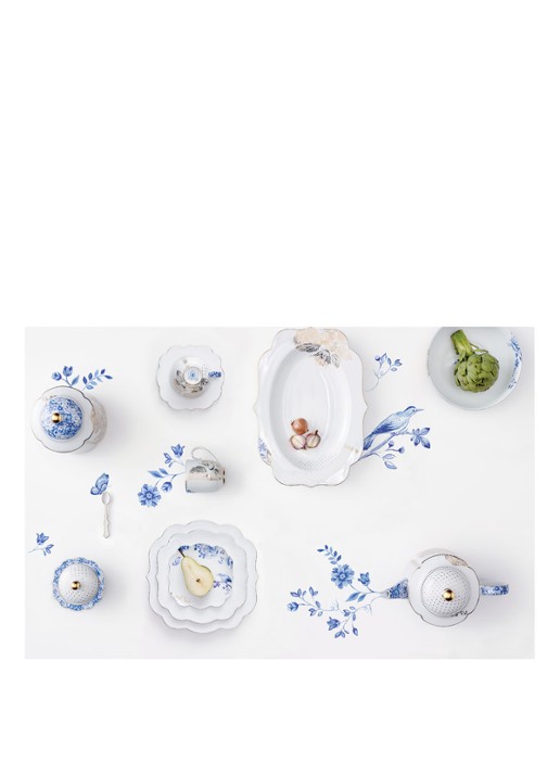 Pip Studio Royal White espressokop en schotel 12,5 cl - voorkant 4 wit