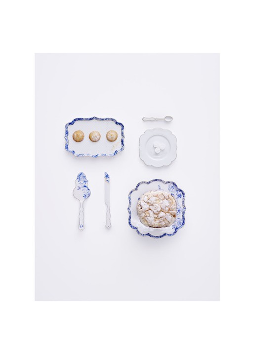 Pip Studio Royal White ontbijtbord 23,5 cm - detail wit