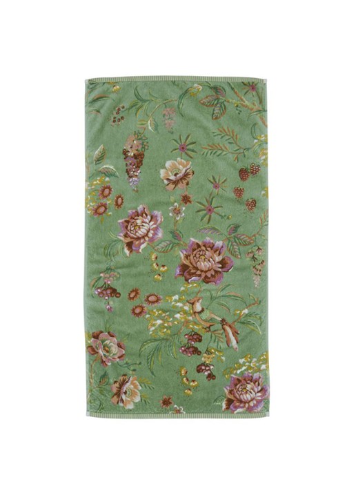 Pip Studio Secret Garden handdoek van terry katoen - 400 gr/m2 - 55 x 100 cm