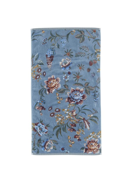 Pip Studio Secret Garden handdoek van terry katoen - 400 gr/m2 - 55 x 100 cm