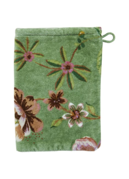 Pip Studio Secret Garden washand van terry katoen - 400 gr/m2 -16 x 22 cm