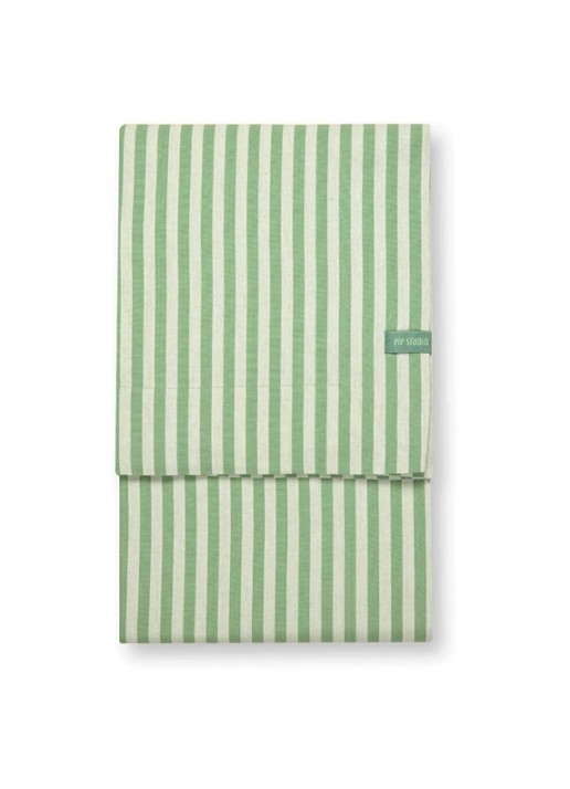 Pip Studio Stripes tafelkleed 180 x 300 cm - voorkant mint