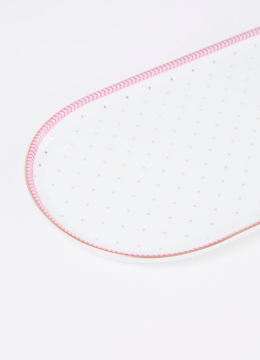 Pip Studio Suiker- en melkschaal 25 cm - voorkant 2 roze