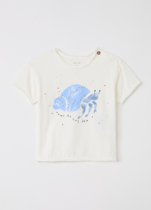 Play Up Crab T-shirt met print