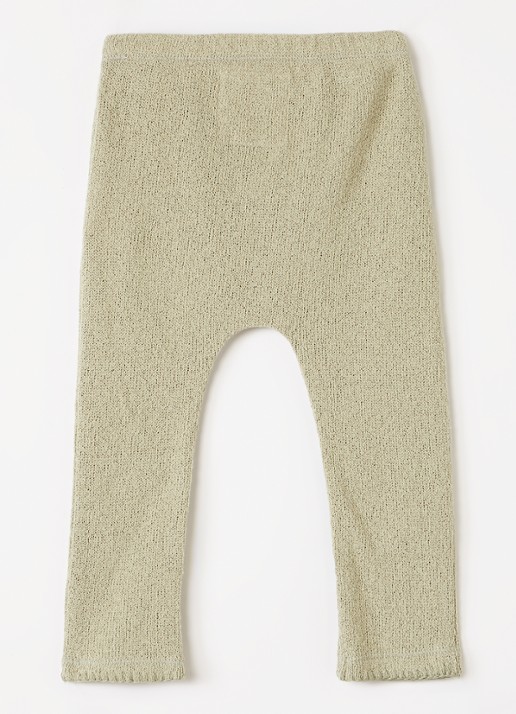 Play Up Grofgebreide legging van jersey - voorkant 2 groen