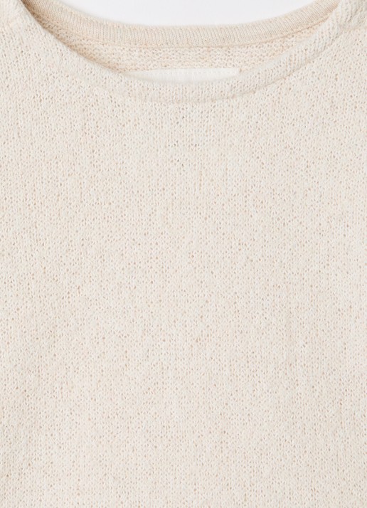 Play Up Grofgebreide trui - detail 3 beige