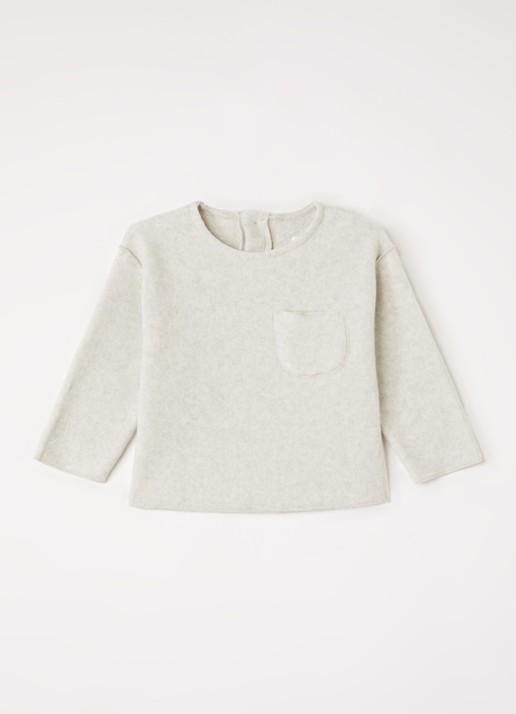 Play Up Polar sweater met gemêleerd dessin - voorkant 2 blauw