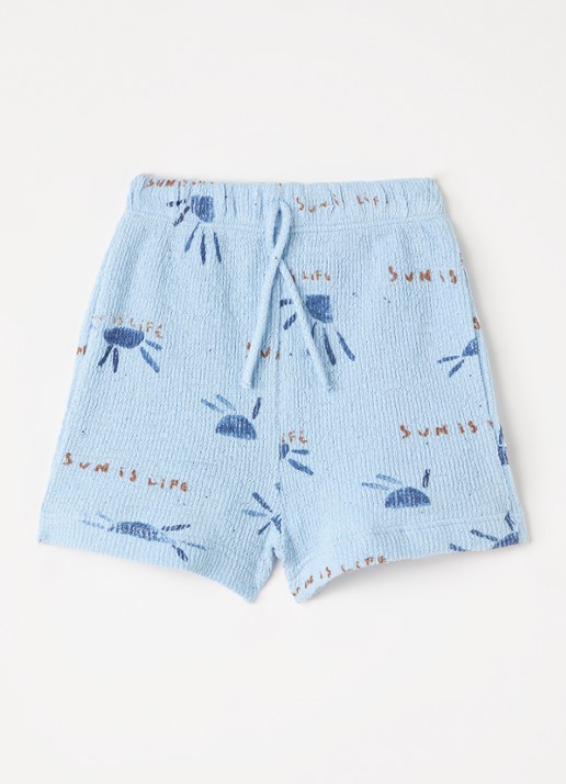 Play Up Straight fit korte broek met print