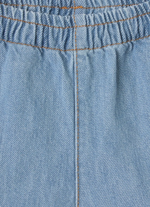 Play Up Straight fit korte broek van denim - detail lichtblauw