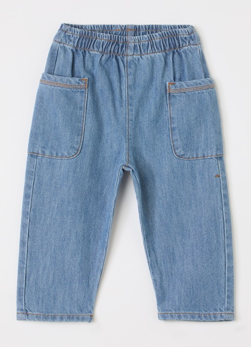 Play Up Straight leg jeans met opgestikte zakken