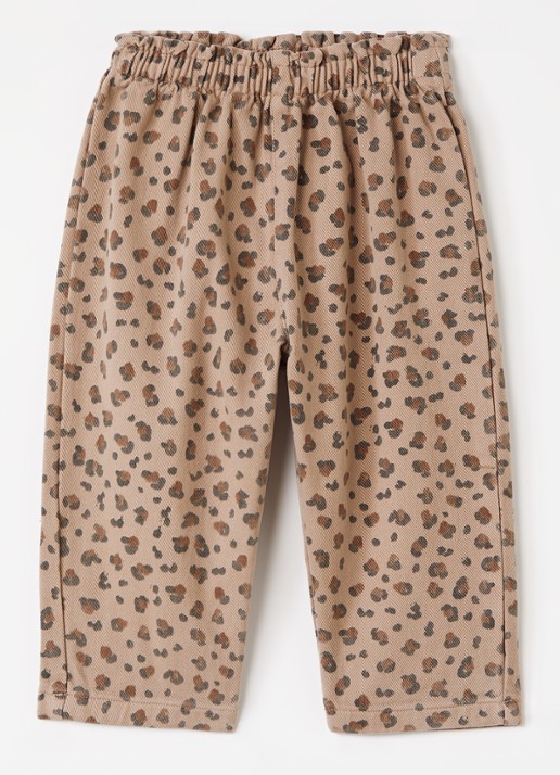 Play Up Straight leg jeans met panterprint