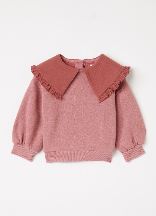 Play Up Sweater met kraag - voorkant 2 ivoor