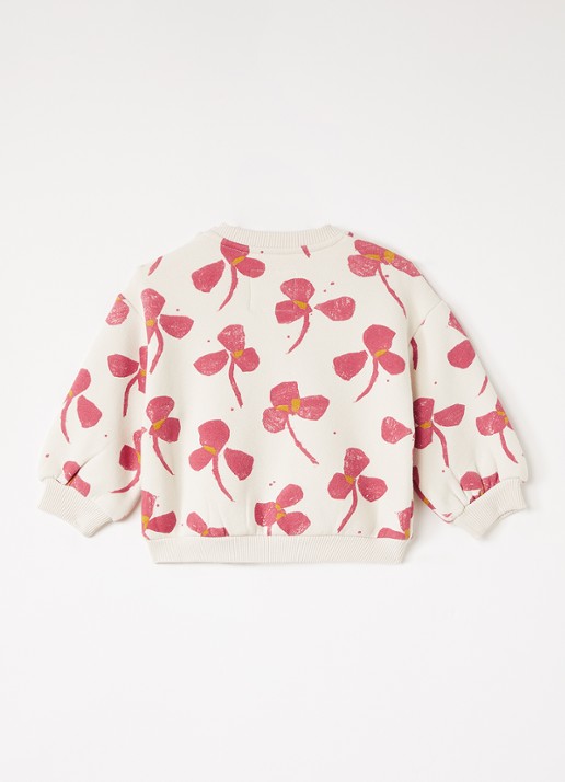 Play Up Sweater met print - voorkant 3 ivoor