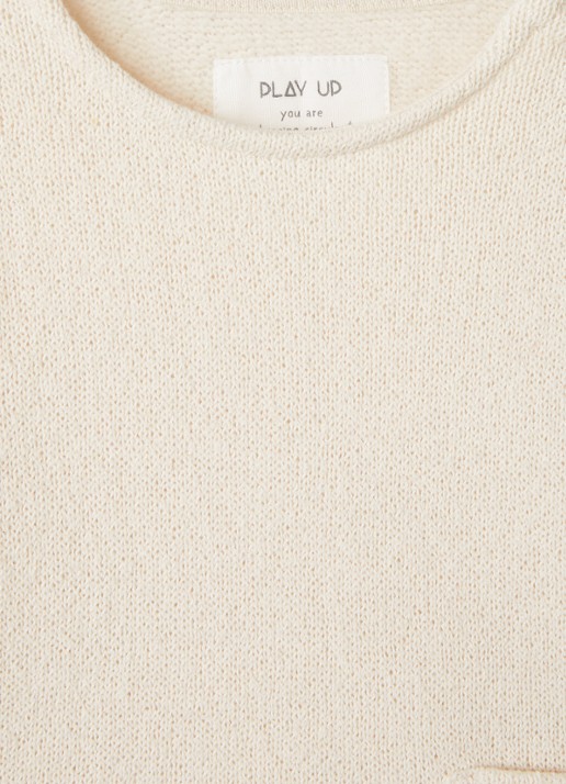 Play Up Sweater van jersey - detail blauw