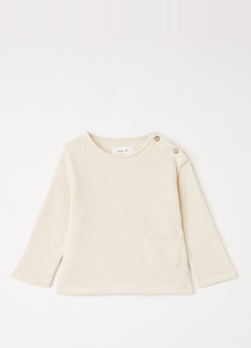 Play Up Sweater van jersey - voorkant 2 blauw