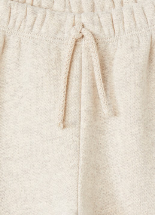 Play Up Tapered fit joggingbroek met gemêleerd dessin - detail creme