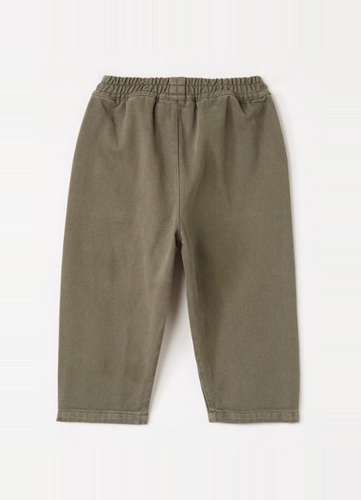 Play Up Tapered jeans met gekleurde wassing - voorkant 3 legergroen