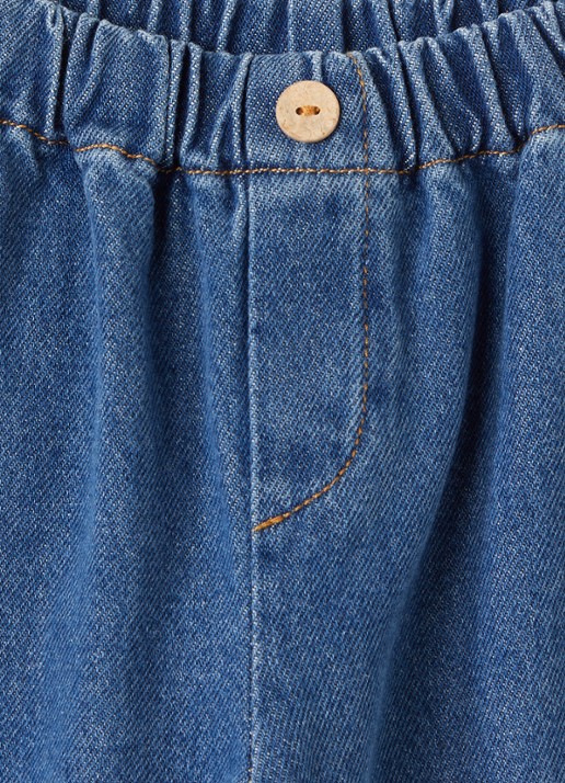Play Up Tapered jeans met medium wassing - detail indigo