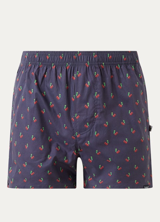Pockies Boxershort met print - voorkant donkerblauw