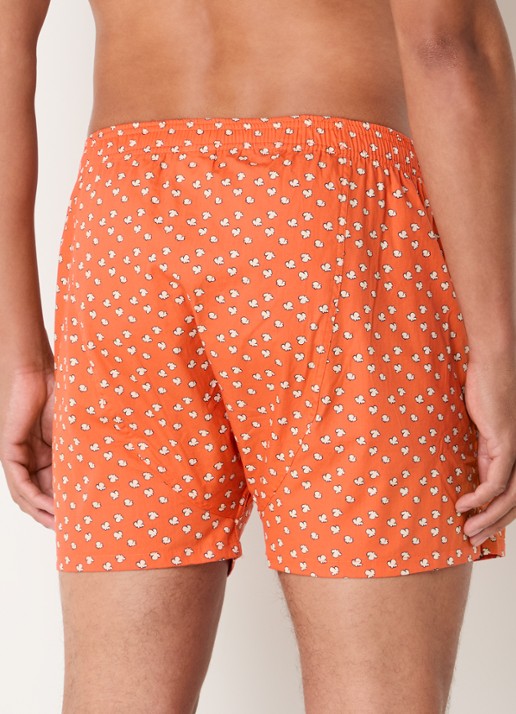 Pockies Boxershort van  katoen met print - achterkant orange