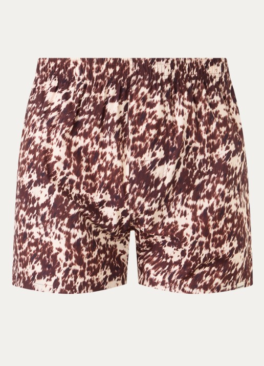 Pockies Cow boxershort met print - voorkant bruin