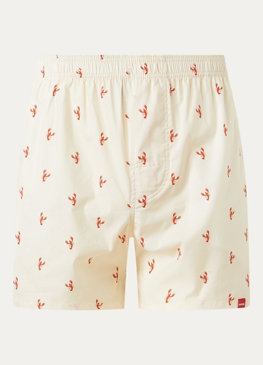 Pockies Lobster boxershort met steekzakken - voorkant 2 rood