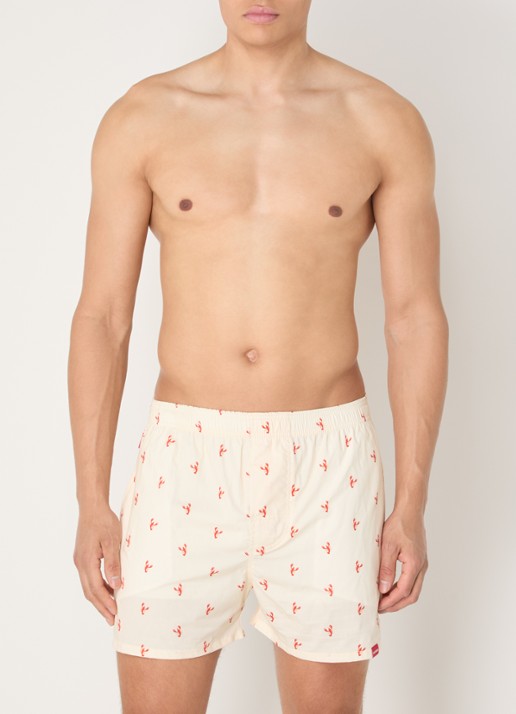 Pockies Lobster boxershort met steekzakken - voorkant 3 rood