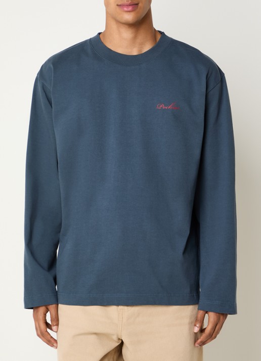 Pockies Sweater met logo- en backprint - achterkant 4 donkerblauw