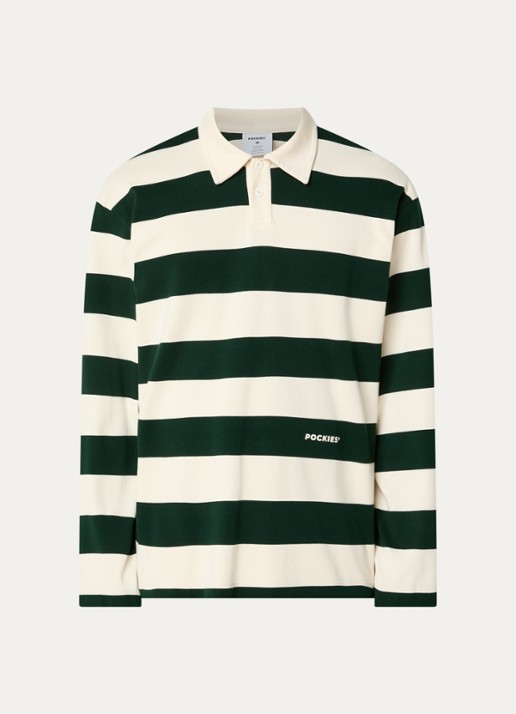 Pockies Sweater met polokraag - voorkant multicolor
