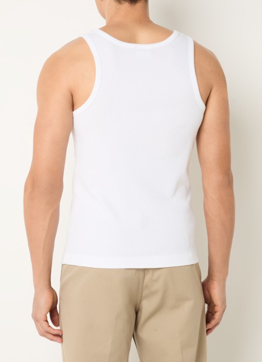 Pockies Tanktop met logo  - achterkant wit
