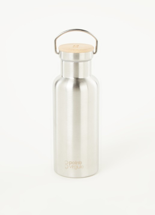 Point-Virgule Dubbelwandige thermosfles 0,5 liter - voorkant 3 zilver
