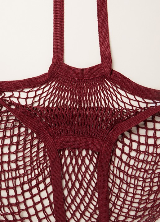 Point-Virgule Parijse nettas 33 x 45 cm - detail aubergine