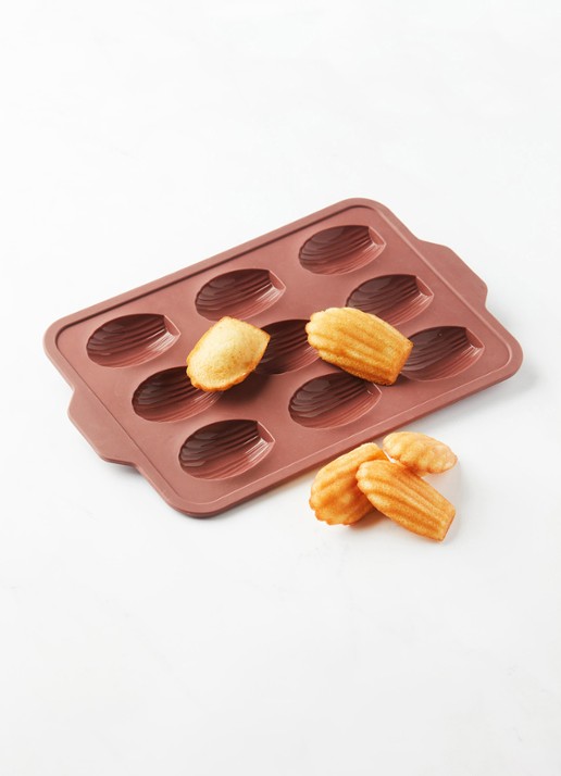 Point-Virgule Siliconen bakvorm voor madeleines 9-vaks - voorkant 4 bruin
