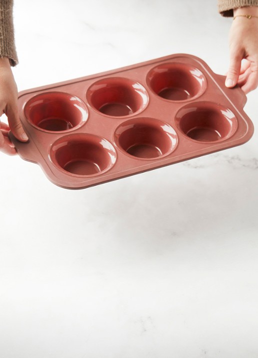 Point-Virgule Siliconen bakvorm voor muffins 6-vaks - detail 4 bruin