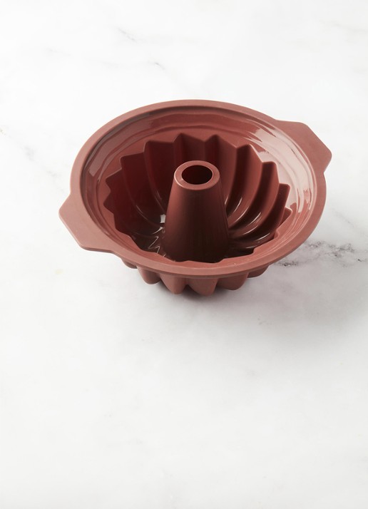 Point-Virgule Siliconen taartvorm voor tulband 24 cm - detail 3 bruin