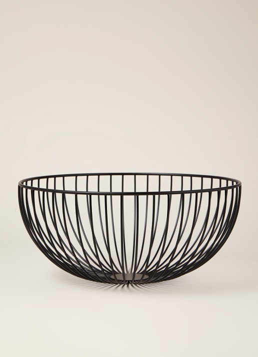 Point-Virgule Wire mand 30 cm - voorkant 2 zwart