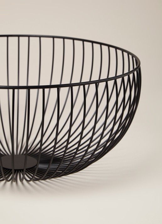 Point-Virgule Wire mand 35 cm - detail 3 zwart
