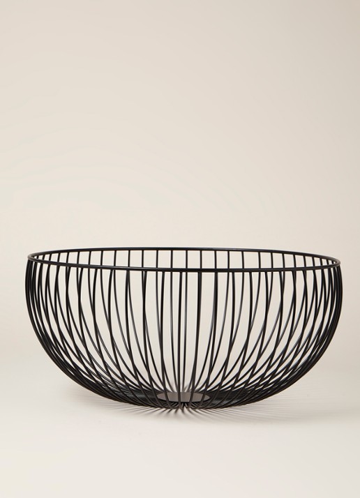 Point-Virgule Wire mand 35 cm - voorkant 2 zwart