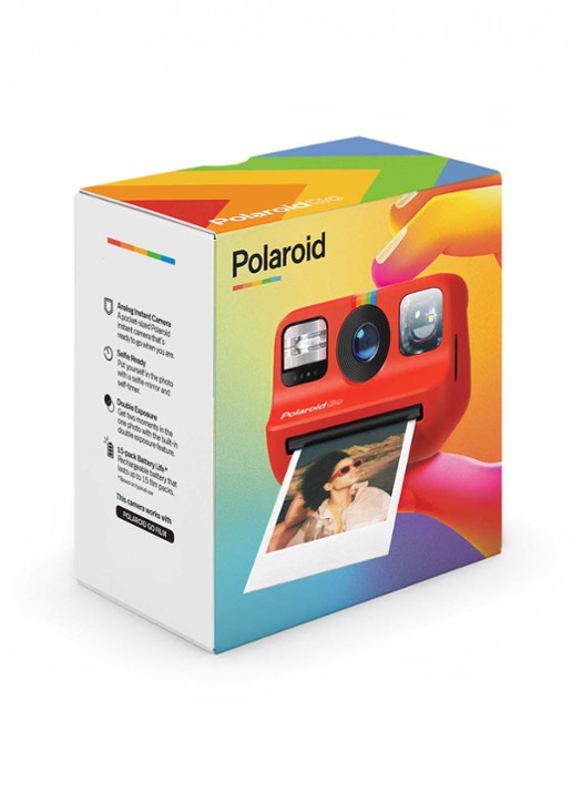 Polaroid Go instant fotocamera - detail 4 steenrood
