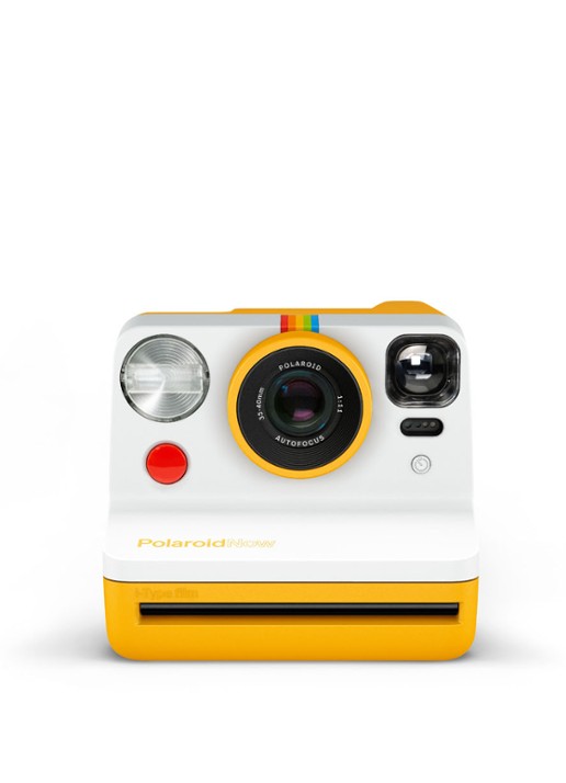 Polaroid Now instant fotocamera - voorkant geel
