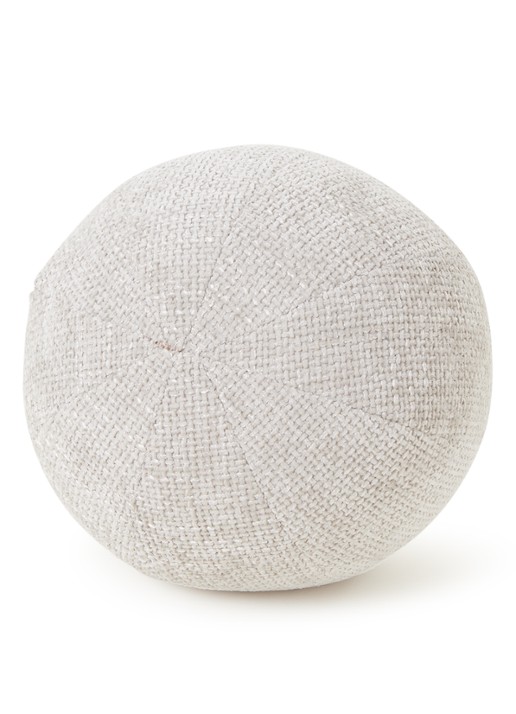 POLSPOTTEN Ball sierkussen S Ø30 cm - voorkant 3 lichtgrijs