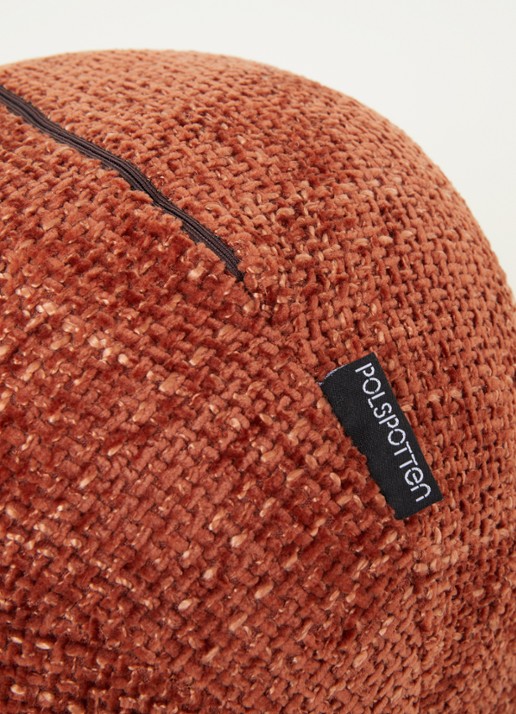 POLSPOTTEN Ball sierkussen S Ø30 cm - voorkant 2 oranjebruin
