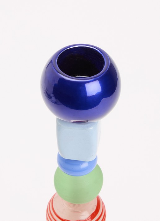 POLSPOTTEN Beads kandelaar small 34 cm - voorkant 2 multicolor