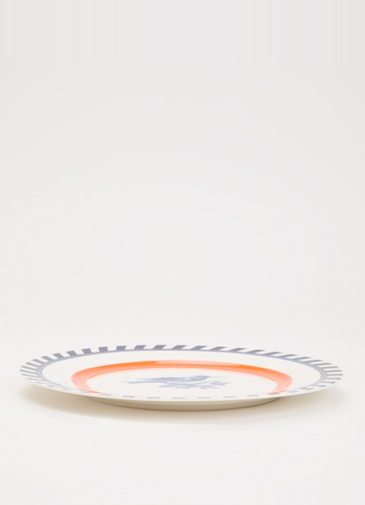 POLSPOTTEN Bird dinerbord 27 cm set van 2 - voorkant 4 orange