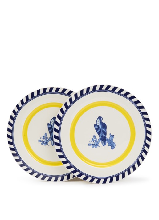 POLSPOTTEN Bird dinerbord 27 cm set van 2