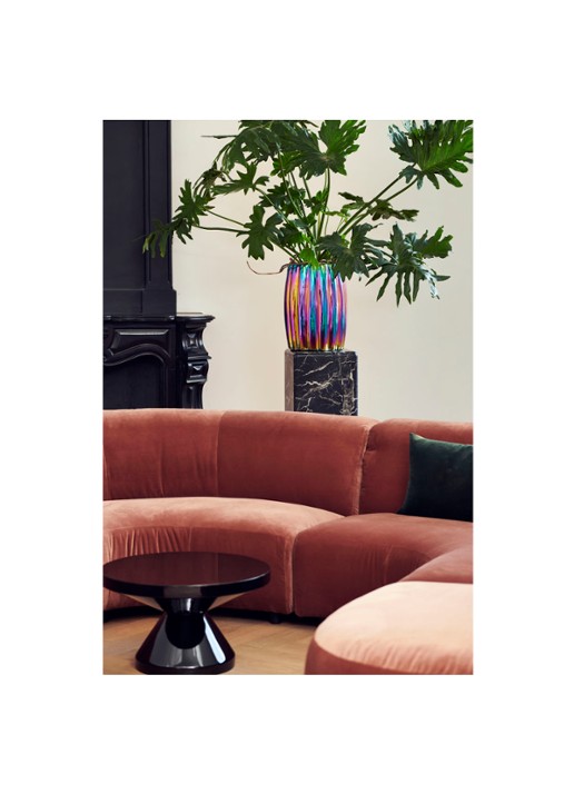 POLSPOTTEN Bloempot Curvy voor binnen Ø32,5 cm - voorkant 2 multicolor