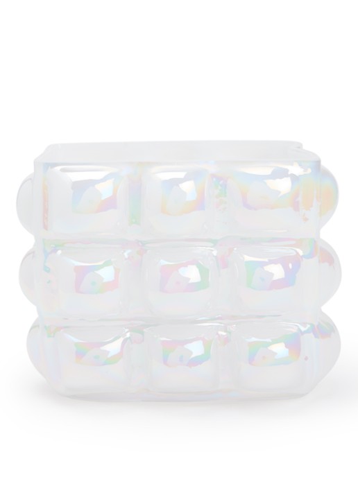 POLSPOTTEN Bubble S vaas 17,5 cm  - voorkant wit