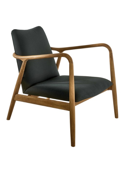 POLSPOTTEN Chair Charles fauteuil - voorkant 2 zwart