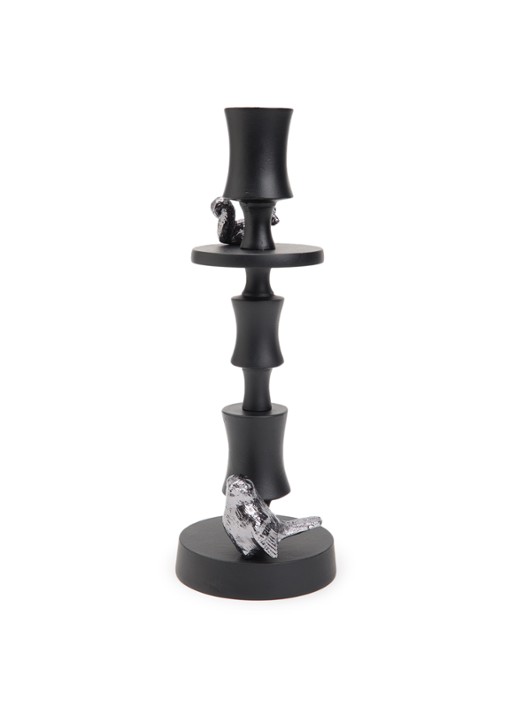 POLSPOTTEN Climbing Pole M kandelaar 29 cm - voorkant zwart
